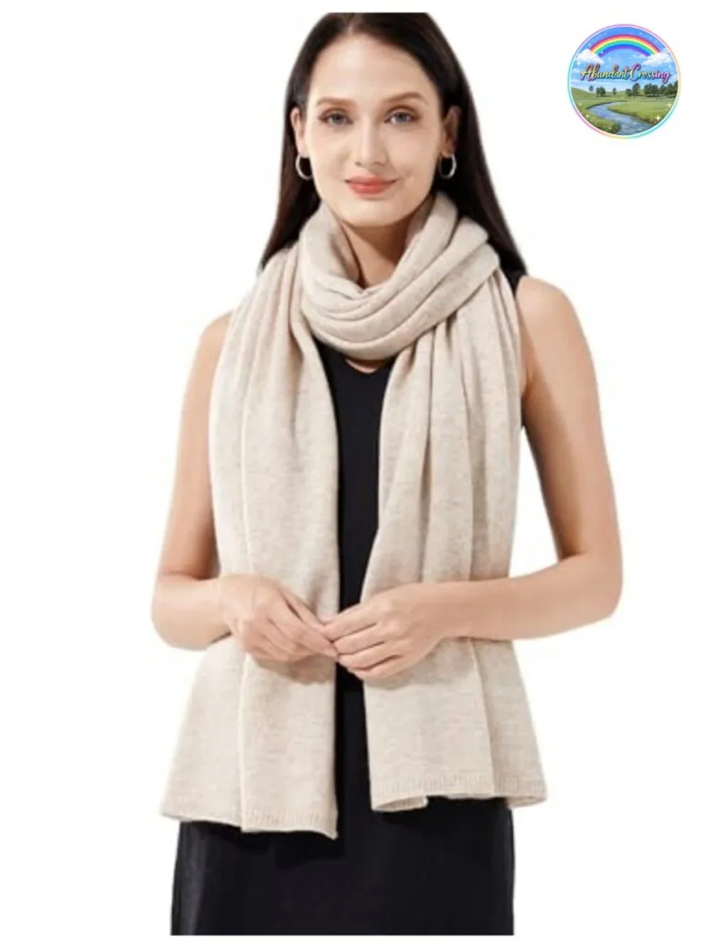 100% Cashmere Wrap Scarf Stole Knitted Shawl Women Travel Large
